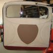 Finished rear door panel